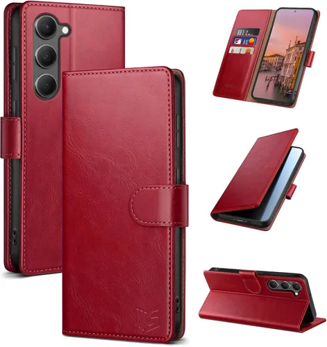 Miniatura 11 de SUANPOT para Samsung Galaxy S23 +/ Plus Funda tipo cartera con bloqueo RFID, soporte para tarjetas de crédito, funda protectora de libro tipo Flip