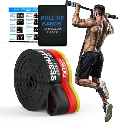 Miniatura 9 de Bandas de Resistencia de Asistencia para Dominadas - Bandas de Potencia de Bucle Largo para Hombres y Mujeres - Entrenamiento de Fuerza, Potencia