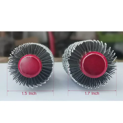 Miniatura 5 de PERFEHAIR Cepillo de pelo redondo pequeño para secar con cerdas de nailon suaves, 1.5 pulgadas, cepillo de pelo rizado con volumen para hombres
