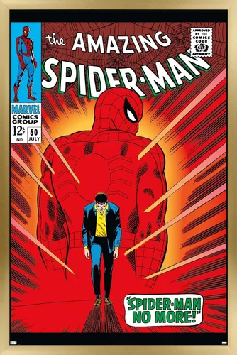 Miniatura 14 de Trends International Marvel Comics Amazing Spider-Man #50 - Póster de pared, 22.4 pulgadas de largo x 14.7 pulgadas, versión enmarcada en madera