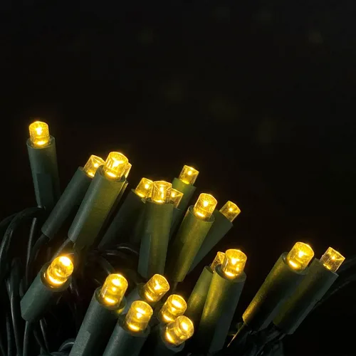 Miniatura 3 de Juego de 50 luces LED de Navidad de 0.197 in de gran angular, para exteriores, para jardín, patio, árboles, decoración de iluminación, cable verde