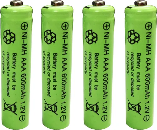 Miniatura 4 de AAA Nimh 600mAh 1.2v batería recargable para luces solares al aire libre lámpara de jardín (12 piezas AAA)