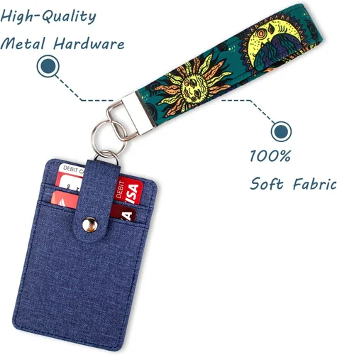 Miniatura 3 de CELOKIY Llavero de pulsera genial, cordón de muñeca para llaves y carteras