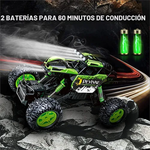 Miniatura 5 de CROBOLL Autos RC grandes 1:12 para niños con función de elevación mejorada, auto de control remoto 4WD de 2.4 GHz, juguete de regalo, camión Verde