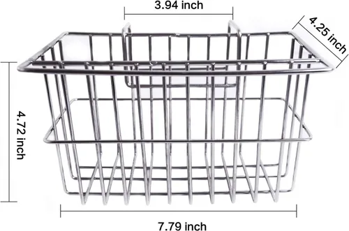 Miniatura 5 de Soporte para esponja de cocina, soporte para cepillo de platos, organización delgada del fregadero, cesta de drenaje, escurridor de líquidos, Plata