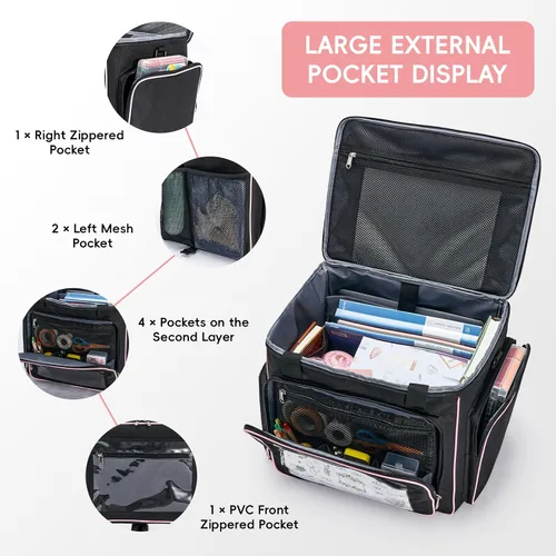 Miniatura 4 de Bolsa de mano para profesores con ruedas 2025 con compartimento para laptop de 17.3 pulgadas