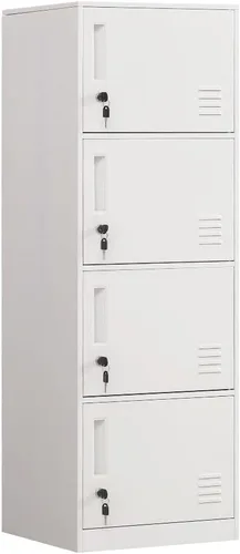 Gabinete de almacenamiento vertical de metal con 1 puerta para dormitorio de niños, habitación de niños, escuela, oficina, hogar, gabinete de Rosa