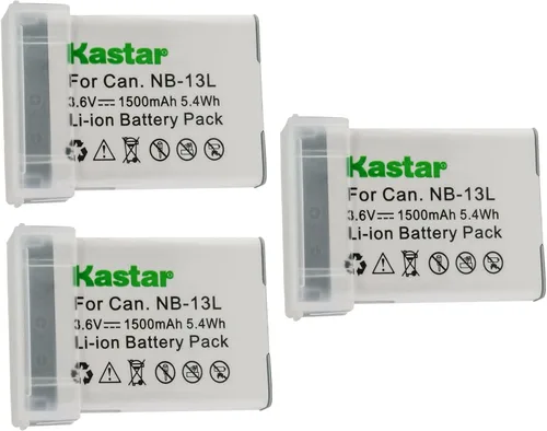 Miniatura 5 de Kastar Paquete de 1 batería NB-13L de 3.6 V 1500 mAh de repuesto para Canon PowerShot SX720 HS, PowerShot SX730 HS, PowerShot SX740 HS, G1 X Mark