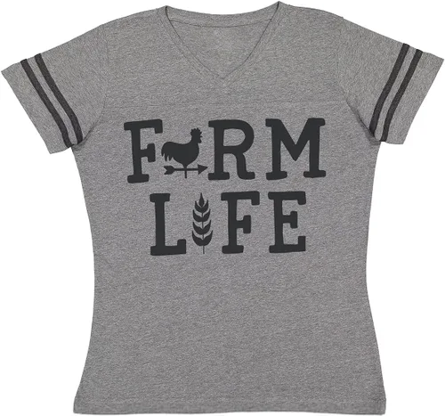 Miniatura 2 de John Deere Camiseta de manga corta de fútbol de carbón para mujer Farm