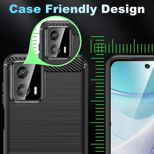 Miniatura 5 de LYWHL Protector de pantalla para Motorola Moto G 5G (2023), paquete de 3 protectores de pantalla de vidrio templado de dureza 9H HD + 3 protectores