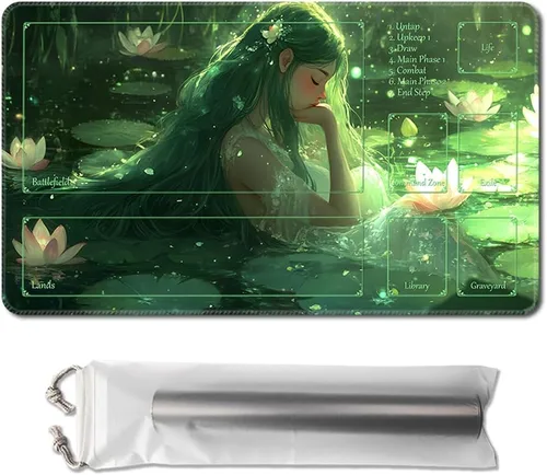 Miniatura 19 de MTG - Tapete de juego de 24 x 14 pulgadas, con parte trasera antideslizante, ideal para entusiastas de los juegos de cartas, tapete de juego TCG