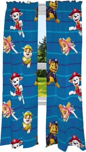 Miniatura 5 de Franco Juego de edredón y sábanas súper suaves con funda para niños, 7 piezas, tamaño matrimonial, Paw Patrol y cortinas para habitación de niños