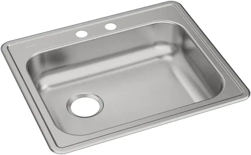 Miniatura 34 de Elkay GE12521 Dayton Fregadero de cocina empotrable de una sola cubeta de acero inoxidable de 25" - 1 orificio para grifo