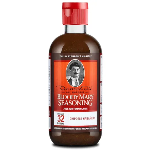 Miniatura 12 de Demitri's Bloody Mary Seasoning Chilies & Peppers – Spicy Bloody Mary Mix – Mezclador concentrado – Sabor intenso – Perfecto para fiestas de brunch