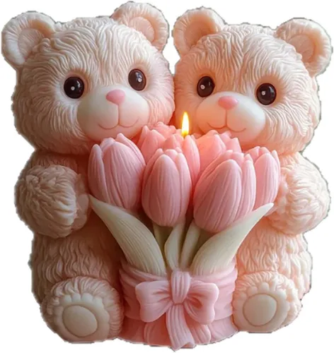 Miniatura 4 de Moldes de cilindro de flores Molde de vela espiral de onda de silicona - Moldes de fundición de resina de silicona para velas, resina y suministros