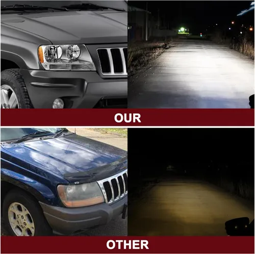 Miniatura 8 de JSBOYAT Conjunto de faros delanteros compatible con Jeep Grand Cherokee 99-04 halógeno de repuesto original para el lado del conductor y del Carcasa