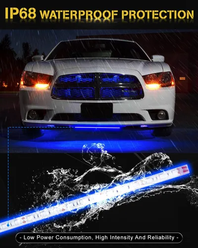 Miniatura 6 de YONGMING Tira de luces LED de 12 voltios, impermeable, azul, 12.6 pulgadas, luces LED para exteriores e interiores para carrito de golf, barco