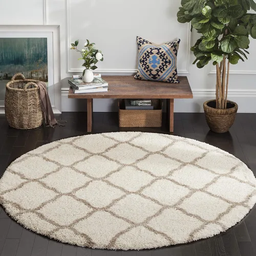 Miniatura 51 de SAFAVIEH Hudson Shag Collection - Alfombra extragrande de 11 x 15 pies, diseño de enrejado, no desprende pelusa y de fácil cuidado, 2 pulgadas