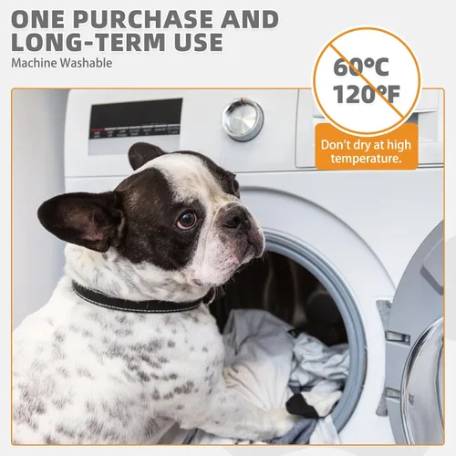 Miniatura 5 de KOOLTAIL Almohadillas lavables para orina de perros, paquete de 2 almohadillas de entrenamiento súper absorbentes reutilizables impermeables