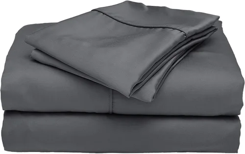 ettitude Juego de sábanas 100% lyocel de bambú orgánico – Sábanas de satén sedosas, refrescantes y transpirables con bolsillos profundos, ropa de