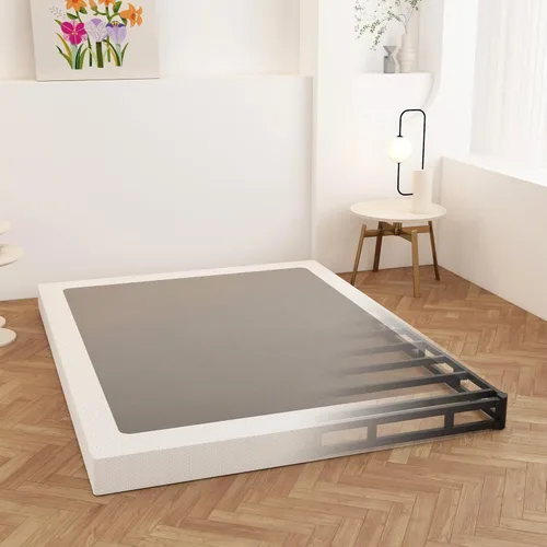 Miniatura 13 de Maenizi Somier de 9 pulgadas para cama Queen, base de cama de metal resistente con funda de tela, base de colchón, fácil montaje, sin ruido