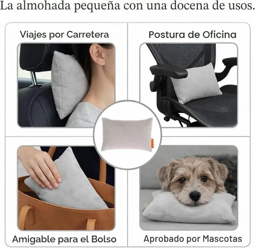 Miniatura 2 de Almohada de microfibra Pipsqueak - Pequeña, Mini, Pequeño - 27.9 x 17.8 cm - Perfecta para viajes, autos, aviones, camping, perros, niños pequeños