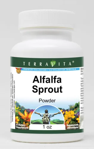 Polvo de brote de alfalfa (1 oz, ZIN: 518853)