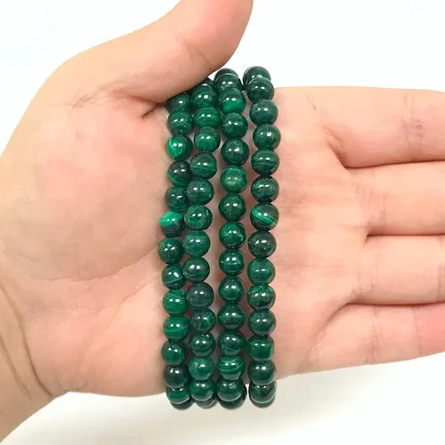 Miniatura 37 de Gem Avenue Handmade Round Bead Stretch Bracelet Unisex Natural Stone Beaded Jewelry for Men & Women, Elastic Wristband for Daily Wear