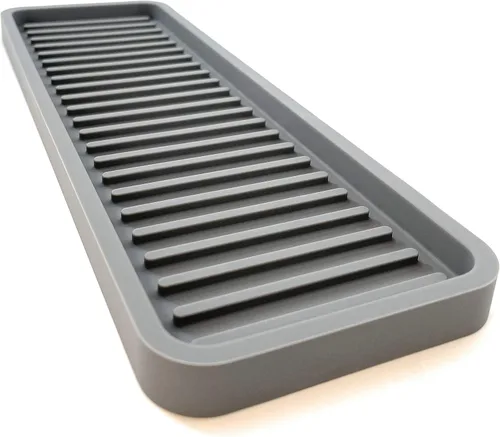 Miniatura 33 de Bandeja organizadora para fregadero de cocina de silicona, soporte de esponja y protector de encimera Plato y bandeja dispensadora de jabón