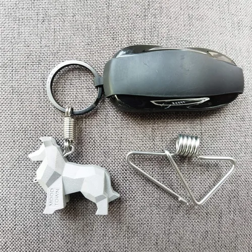 Miniatura 9 de Llavero de acero inoxidable hecho a mano