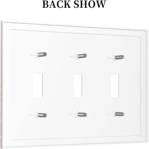 Miniatura 20 de Placa de Interruptor de Luz Azul de 1 Gang, Placa de Pared Decorativa de Palanca Individual, Cubierta de Placa de Pared de Palanca, Placa Frontal