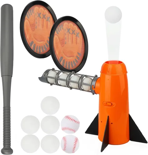 Máquina de lanzamiento de béisbol TOY Life para niños, juego de entrenamiento de T-ball – Máquina de lanzamiento para niños pequeños con lanzador