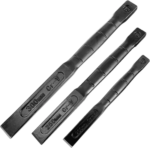 Miniatura 9 de WEDO Cincel frío de 12 ", cincel utilitario plano, grado industrial, longitud 11.811 in, acero CR-V, forjado a presión, tratamiento térmico, pulido
