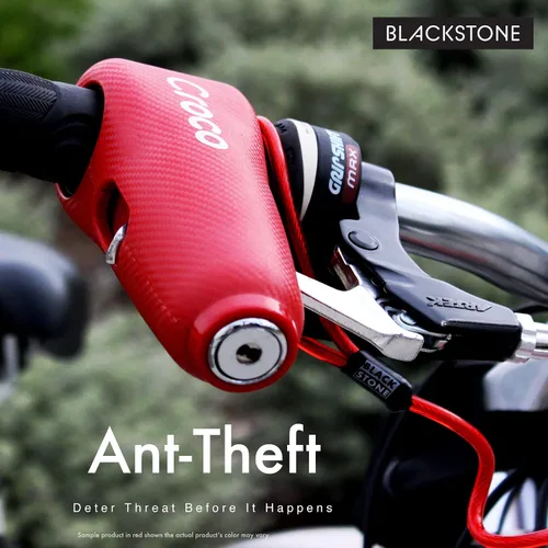 Miniatura 7 de Blackstone Bloqueo de agarre de alarma con alarma de 130 db impermeable Scooter E-Bike Motocicleta Mango de seguridad antirrobo Cerradura de agarre