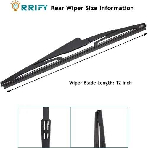 Miniatura 2 de Limpiaparabrisas trasero de 12" para Hyundai Elantra 09-12, Elantra GT 18-20, Santa Fe 13-23, Tucson 10-15, Kia Sedona 15-21, Sorento 16-20