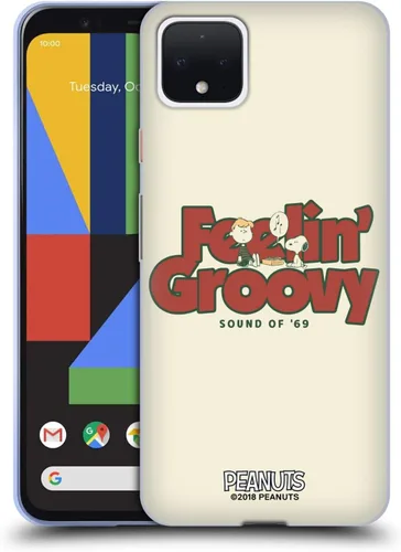 Miniatura 380 de Head Case Designs Funda de gel Woodstock 50th con licencia oficial de Peanuts Snoopy Guitar 1969 [protección de grado militar] compatible