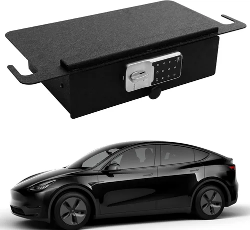 Miniatura 8 de WASAI Bóveda de seguridad para debajo del asiento: caja fuerte para cajones debajo del asiento inferior compatible con TESLA modelo Y 2021-2023