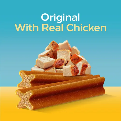 Miniatura 4 de Pedigree Dentastix - Golosinas para perros de raza grande, sabor original, bolsa de 1.66 libras (32 golosinas)