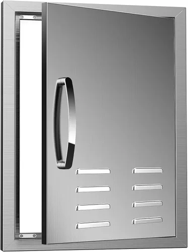 Miniatura 12 de Puertas de cocina al aire libre de 27 pulgadas de ancho x 20 pulgadas de alto, puertas de acceso para barbacoa de acero inoxidable de montaje