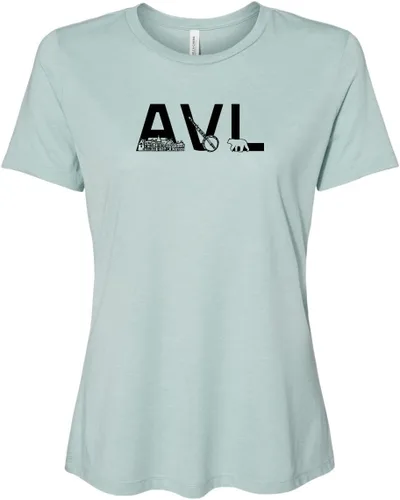 Miniatura 8 de Cute Women's Screen Printed Crew Neck Tee, Shirts With Sayings, Dusty Blue or Olive