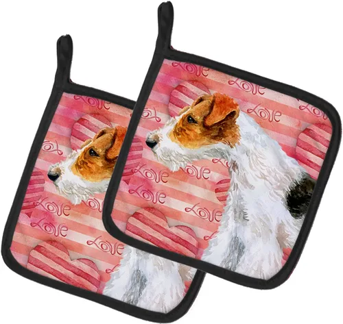 Miniatura 71 de Caroline's Treasures BB9655PTHD - Juego de soportes para ollas de cocina resistentes al calor, almohadillas calientes para horno, 7 1/2 x 7 1/2
