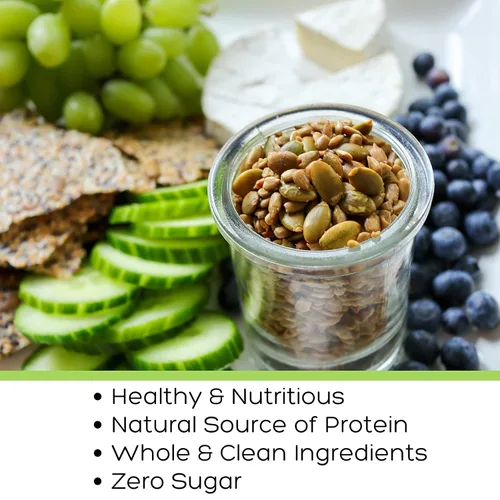 Miniatura 5 de Top Seedz Semillas tostadas con sal marina veganas certificadas sin gluten Paquete de 6 6 onzas Hecho de semillas de girasol y calabaza sin