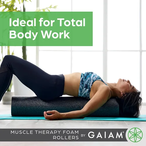 Miniatura 6 de Gaiam Restore - Rodillo de espuma para masaje muscular, masajeador muscular de tejido profundo para dolores musculares y estimulación, alivio total