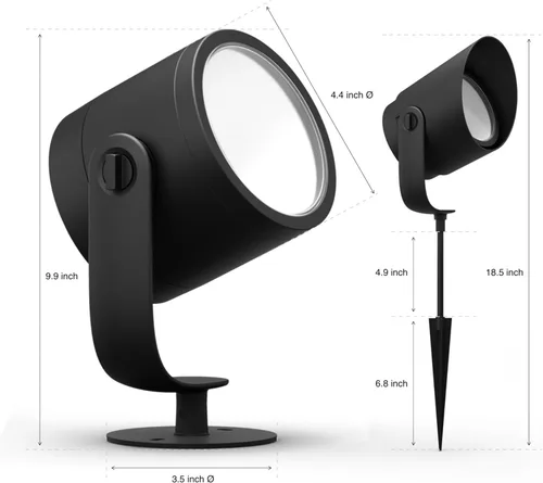 Miniatura 7 de Philips Hue 1746230V7 - Ambiance Lily XL blanco y de color. Extensión de luz inteligente para exteriores (se requiere Hue Hub), 1 foco + kit