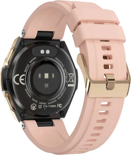 Miniatura 5 de ALPHAGEAR Zulu - Reloj inteligente para mujer, reloj inteligente de oro rosa con Gorilla Glass, pantalla AMOLED, seguimiento menstrual + bienestar