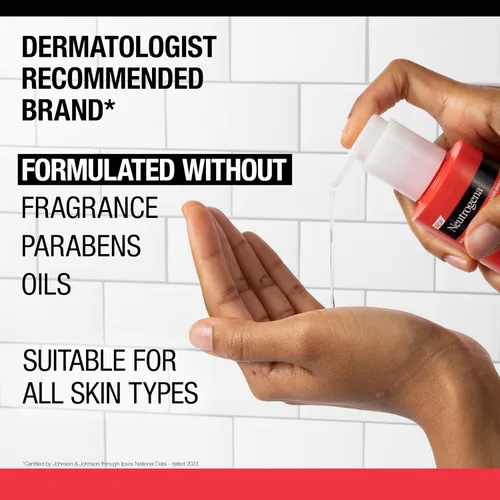 Miniatura 6 de Neutrogena Stubborn Texture Limpiador facial diario para acné, lavado facial de ácido salicílico + ácidos glicólicos y polihidroxi, sin fragancia