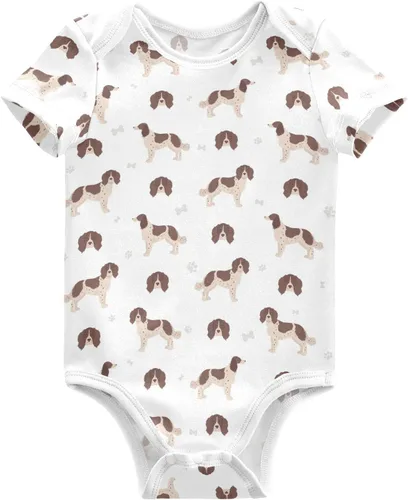 Miniatura 5 de vvfelixl Trajes de bebé lindos conjuntos de cachorros de manga corta de algodón ropa de bebé para niños niñas 0-24 meses