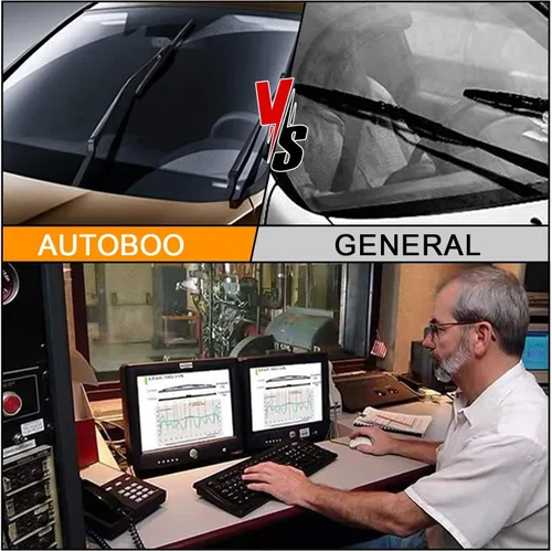 Miniatura 8 de AUTOBOO Limpiaparabrisas de 22" y 22" pulgadas (Paquete de 2), Limpiaparabrisas Premium con Calidad OEM para Todas las Estaciones, Limpiaparabrisas