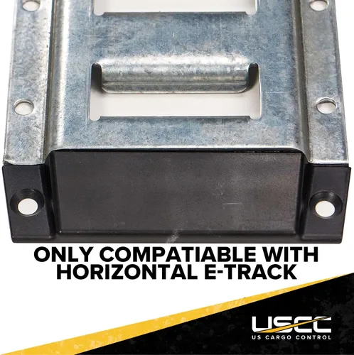 Miniatura 6 de US Cargo Control Tapas de extremo E para riel horizontal E-Track (paquete de 4), tapa protectora de extremo de plástico negro duradero para rieles
