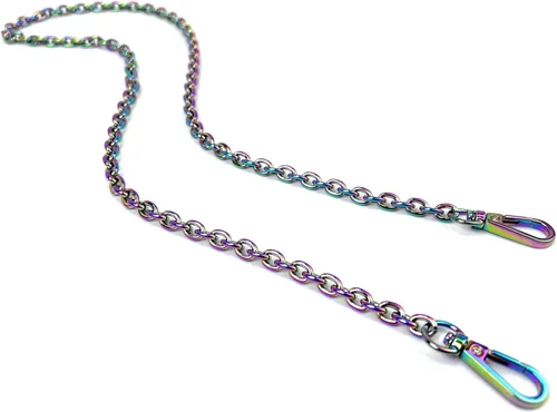 Miniatura 10 de Correas de metal para monedero, reemplazo de cadena para bolso cruzado de hombro, axila, cadena de rastro, Dorado antiguo